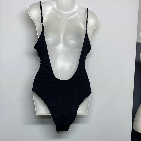 YMI Black Strappy One-Piece Swimsuit - Picture 3 of 8